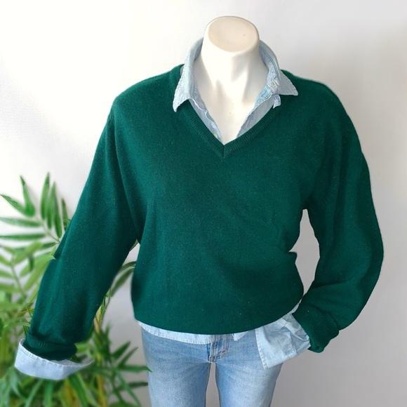 v i n t a g e :: Slouchy Lambswool Grandpa Knit Sweater - Picture 9 of 9